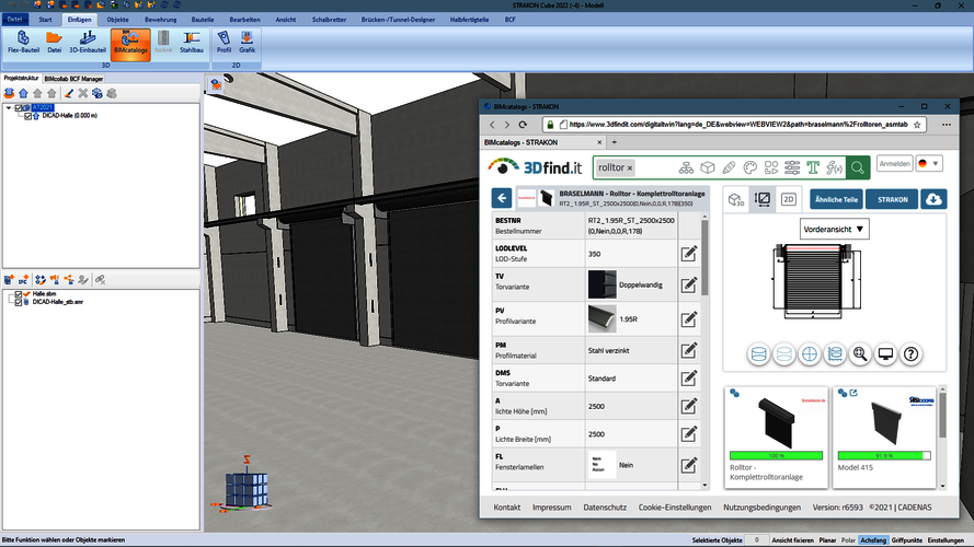 „BIMcatalogs“ DICAD Systeme