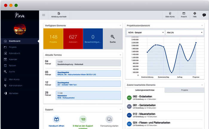 Die Software NOVA AVA ist eine Innovation für die Baubranche