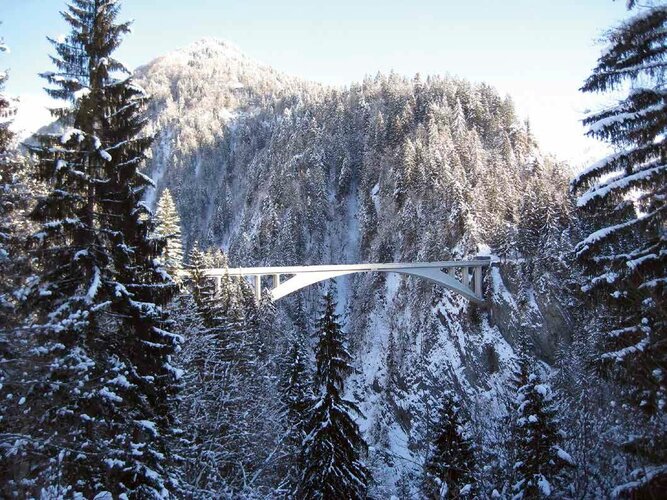 Robert Maillarts Salginatobelbrücke in Schiers