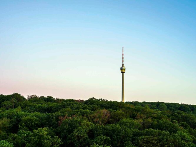 Fritz Leonhardts Fernsehturm in Stuttgart