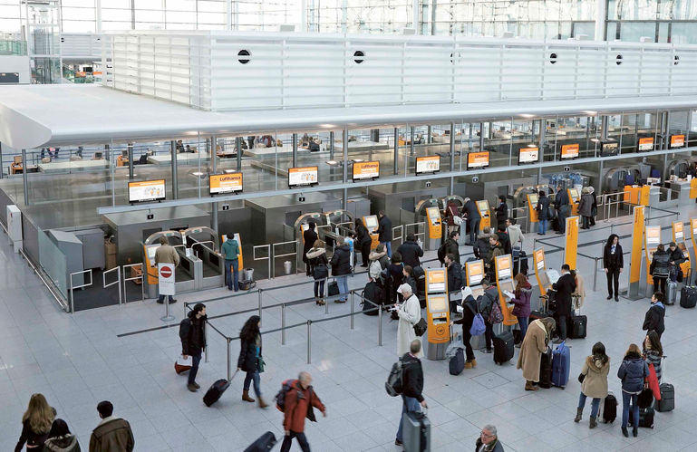 Terminal 2 des Franz-Josef-Strauß-Flughafens in München