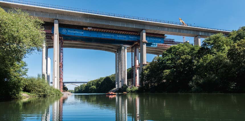 Detektivisches Gespür bei der Bestandsaufnahme: Der Rückbau der Lahntalbrücke erforderte ganz neue Wege.