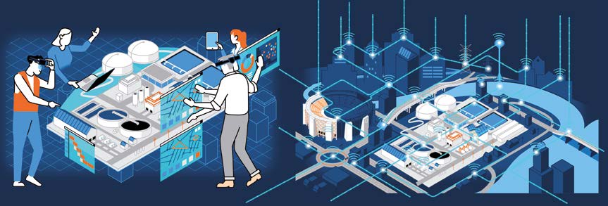 Ein digitaler Zwilling ist eine realistische digitale und dynamische Darstellung eines physischen Assets, Prozesses oder Systems in der gebauten oder natürlichen Umgebung. Ein digitaler Zwilling gibt Transparenz, um die Vergangenheit zu analysieren, die Gegenwart zu überwachen und zukünftiges Verhalten vorherzusagen, um Entscheidungen zu verbessern und Ergebnisse zu erzielen.